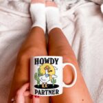 Cowboy Goose Coffee Mug, Howdy Partner Cowgirls Quote Cup, Duck Lover Gift, Western Sheriff Goose Mug, Friend Gift Idea, Silly Novelty Gift - Image 3