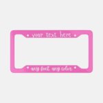 Custom Aluminum License Plate Frame: Personalized Car Decor