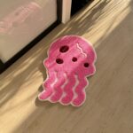 3D Pink Jellyfish Tufted Rug: Kids Room Decor - Image 2