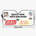 Personalized Photo Auto Sun Shade: Custom Car Decor - Image 4