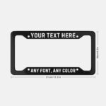 Leopard Print Custom License Plate Frame: Personalized Car Decor - Image 7