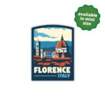 Florence Italy Sticker, Waterproof Luggage Travel Stickers, Europe Stickers, Vinyl Water Bottle Stickers, Fun Travel Stickers For Laptop