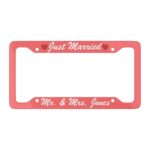 Custom Aluminum License Plate Frame, Wedding Gift - Image 10