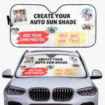 Personalized Photo Auto Sun Shade: Custom Car Decor