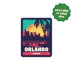 Orlando Florida Sticker | City Stickers | Waterproof, Vinyl and Dishwasher Safe | Laptop, Water bottle, Luggage, Tumbler