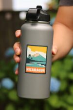 Nicaragua Sticker, Waterproof Travel Sticker Luggage, Vinyl Stickers For Laptop, Water Bottle Travel Decal, Dishwasher Safe Sticker - Image 2