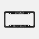 Live Laugh Lobotomy License Plate Frame: Gothic Sarcastic Humor - Image 9