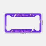 Sorry I'm Late Dilly Dallying Aluminum License Plate Frame - Image 7