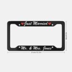 Custom Aluminum License Plate Frame, Wedding Gift - Image 5