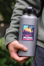 Orlando Florida Sticker | City Stickers | Waterproof, Vinyl and Dishwasher Safe | Laptop, Water bottle, Luggage, Tumbler - Image 4