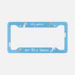 Silly Goose License Plate Frame: Aluminum Car Frame