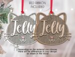 Personalized Cat Ornament for Pet Christmas Gift, Custom Christmas Cat Gift for Cat Lover, Christmas Ornament for Cat Owner Gift for Xmas - Image 8