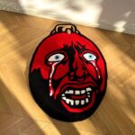 Berserk Behelit Rug: Handmade Tufted Anime Egg of the King