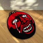 Berserk Behelit Rug: Handmade Tufted Anime Egg of the King - Image 5