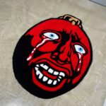 Berserk Behelit Rug: Handmade Tufted Anime Egg of the King - Image 10