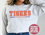 Custom Mascot Sweatshirt, School Team Sweatshirt, Personalized Sports Team Logo Sweatshirt, School Spirit Sweater, College Block Crewneck