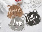 Personalized Cat Ornament for Pet Christmas Gift, Custom Christmas Cat Gift for Cat Lover, Christmas Ornament for Cat Owner Gift for Xmas - Image 9
