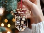 Custom Baby Birth Stats Ornament Gift For Christmas, Babys First Christmas Ornament For Christmas Tree, New Baby Announcement Christmas Gift - Image 8