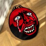 Berserk Behelit Rug: Handmade Tufted Anime Egg of the King - Image 3