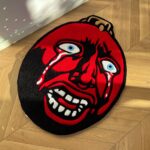 Berserk Behelit Rug: Handmade Tufted Anime Egg of the King - Image 6
