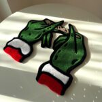Grinch Hands Tufted Rug, Funny Christmas Decor - Image 2