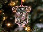 Custom Baby Birth Stats Ornament Gift For Christmas, Babys First Christmas Ornament For Christmas Tree, New Baby Announcement Christmas Gift - Image 10