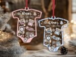 Custom Baby Birth Stats Ornament Gift For Christmas, Babys First Christmas Ornament For Christmas Tree, New Baby Announcement Christmas Gift - Image 9