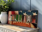 Personalized Football Wood Sign: Vintage Name Art Gift - Image 8