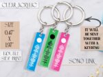 Personalized Music Code Keychain: Scannable Song Keyring, Couple Gift - Image 6