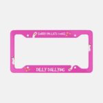 Dilly Dallying Aluminum License Plate Frame: Goose Car Decor