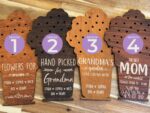 Personalized Wooden Flower Holder, Mother's Day Gift - Image 2