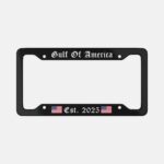 Gulf Of America Est. 2025 Aluminum License Plate Frame - Image 3