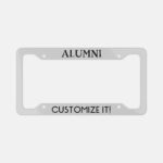 Alumni License Plate Frame: Custom College Gift