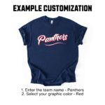 Custom School Mascot Shirt, Personalized Sports Team Shirt, School Spirit Tee, Custom Team T Shirt, High School T-Shirt, School Staff TShirt - Image 4