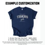 Custom Football Team Shirt, Personalized Football Mascot T Shirt, High School Football Tee,  Game Day Football Shirt, Custom Football Shirt - Image 4