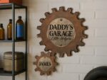 Personalized Dad's Garage Gear Sign: Custom Grandkids Names - Image 2