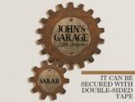 Personalized Dad's Garage Gear Sign: Custom Grandkids Names - Image 7
