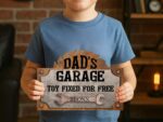 Custom Garage Sign: Personalized Wood Sign for Dad, Grandpa - Image 6