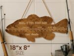 Personalized Fish Ruler for Fathers Day Gift From Kids, Fishing Gift for Dad, Funny Fish Ruler for Dad Gift for Grandpa, Fishing Buddy Gift - Image 7