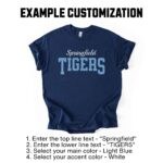 Custom School Mascot Shirt, Personalized Sports Team Shirt, School Spirit Tee, Custom Team T Shirt, High School T-Shirt, School Staff TShirt - Image 4