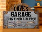Custom Garage Sign: Personalized Wood Sign for Dad, Grandpa - Image 3