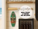 Personalized Surfboard Bottle Opener, Custom Beach Decor Wood Sign - Image 5