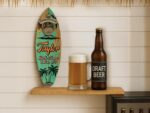 Personalized Surfboard Bottle Opener, Custom Beach Decor Wood Sign - Image 8