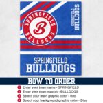 Custom Team Blanket, School Sport Team Logo Personalized Blanket, College Dorm Fleece, Personal Team Gift, Senior Night Graduation Gift - Image 2