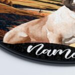Custom Pet Portrait Stained Glass Suncatcher - Stained Glass Dog Memorial - Personalized Dog Name Window Hanging - Dog Lover Gift - Image 5