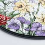 Custom Family Birth Flowers Glass Suncatcher, Custom Mother's Garden Gift, Flower Glass Art, Birth Flower Gif, Father Day Gift - Image 5