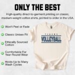 Custom Volleyball Shirt, School Volleyball Team Spirit TShirt, Volleyball Season Game Day Tee, Personalized Team T Shirt, Coach TShirt - Image 6
