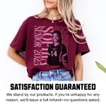 Custom Volleyball Senior Shirt, Personalized Photo TShirt, Volleyball Season Game Day Tee, Volleyball Mom T Shirt, Graduation T-Shirt Gift - Image 7