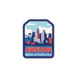 Boston Massachusetts Sticker: Waterproof Vinyl Travel Decal