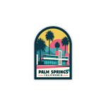 Palm Springs Travel Sticker: Waterproof Vinyl Decal, California Souvenir